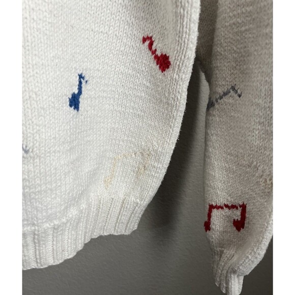 Peter Elliot Women's M? Musician Musical Notes Cotton Sweater *READ* - Picture 13 of 13